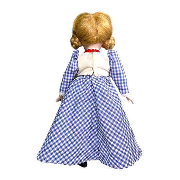 Porcelain Doll With Stand Traditional Dress With Removable Tulle Poof - Picture 4 of 11